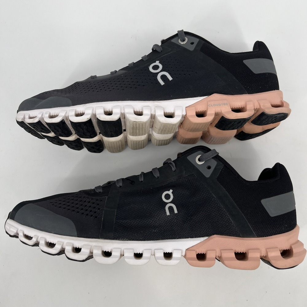 On Cloud Cloudflow Rock Rose Women's 9 Black Athletic Shoes Sneakers - Picture 5 of 11